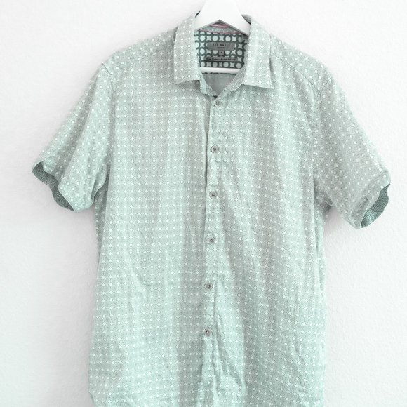 Ted Baker London Slim Fit Short Sleeve Button-Up - Picture 2 of 6